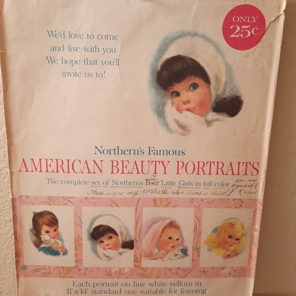 VINTAGE American beauty portraits,9 total - Picture 2 of 15